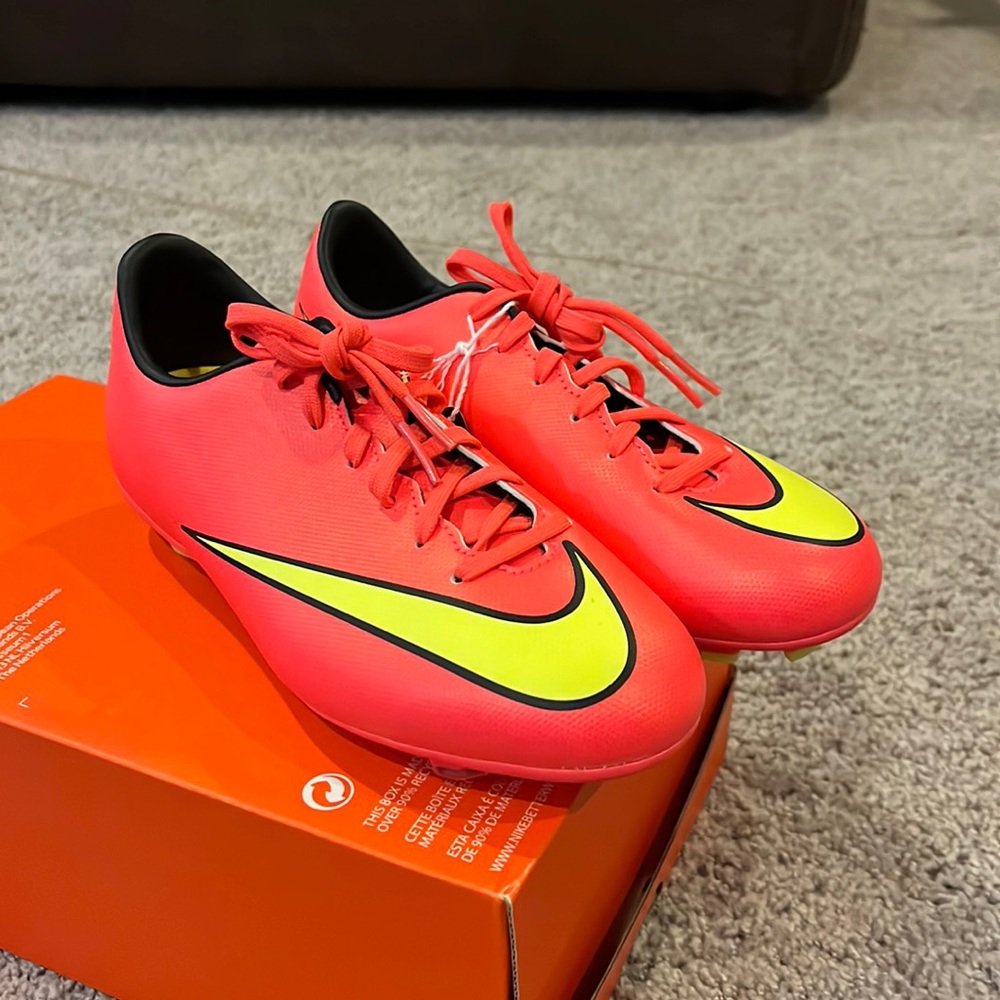 Nike JR Mercurial Victory V FG Soccer cleats GS Youth Boys Girl shoes 651634 690